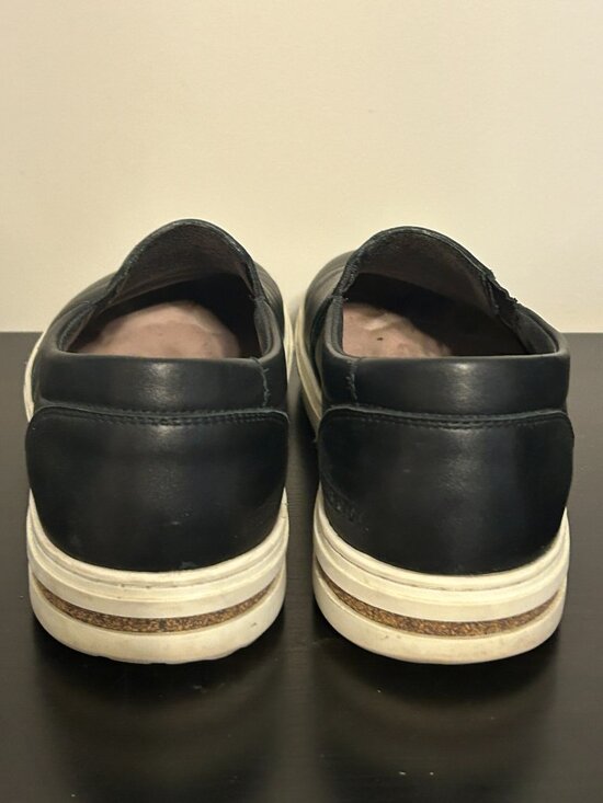 Mens BIRKENSTOCK Sz 43 US 10 Black Leather Oswego Slip-On Shoes main image 5